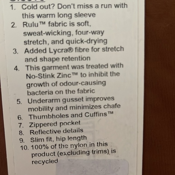 Lululemon Long Sleeve - Picture 5 of 6